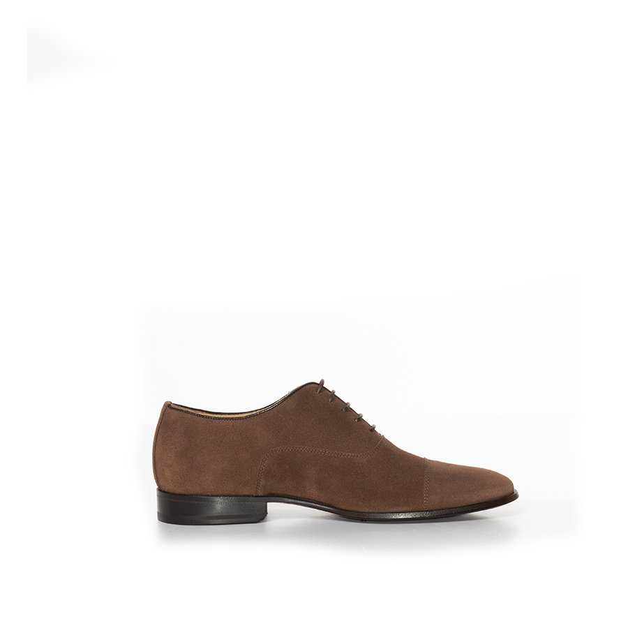 Clarks Wallabee Oxford Uomo In Camoscio Cola Marrone - Scarpa Iconica Comfortevole