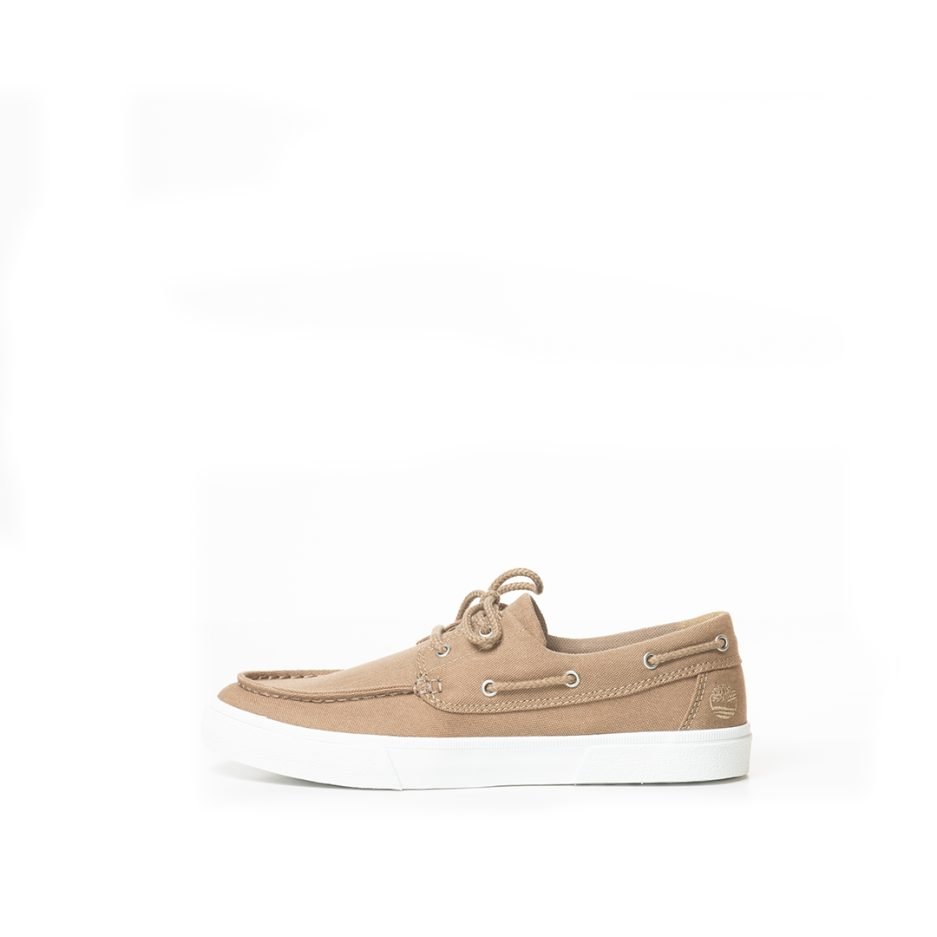 Timberland barca tela beige (verde)